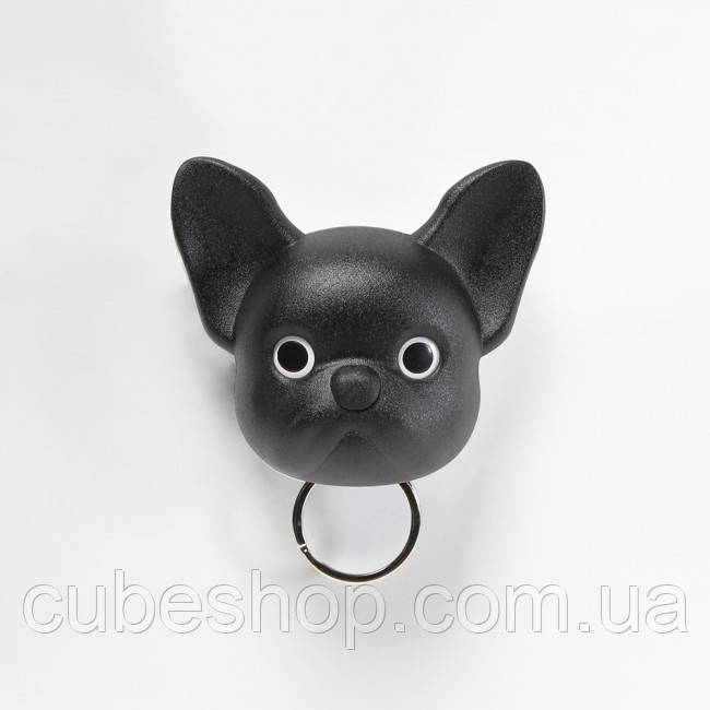Ключниця настінна Frenchy Dog Qualy (чорна), фото 1
