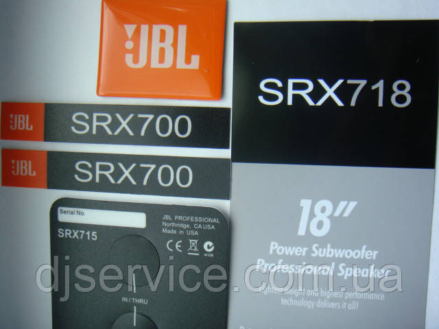 Набір наклейок на колонку JBL SRX718