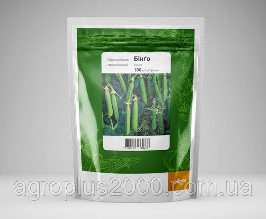 Насіння Горох цукрове Бінго 100 грамів Syngenta, фото 1