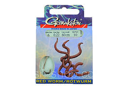 Повідці готові Gamakatsu Red Worm No6