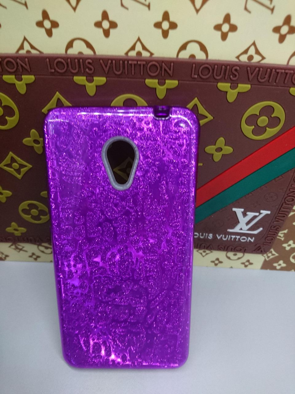 Чохол для Meizu M5c з блискітками