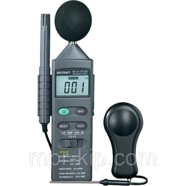 Шумомір Voltcraft DT8820 VC 4 в 1, люксметр, гігрометр, термометр, Німеччина, фото 1