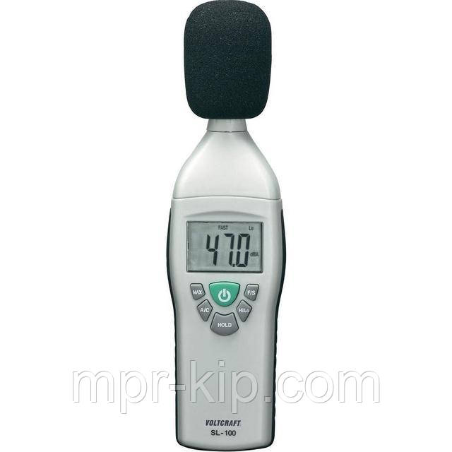 Шумомір Voltcraft SL-100, діапазон 30-130 dB, похибка ± 2 dB, 31.5 Hz - 8 kHz, Class 3, Німеччина