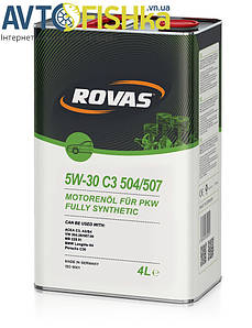 Rovas 5W-30 C3 504/507 (4л) 