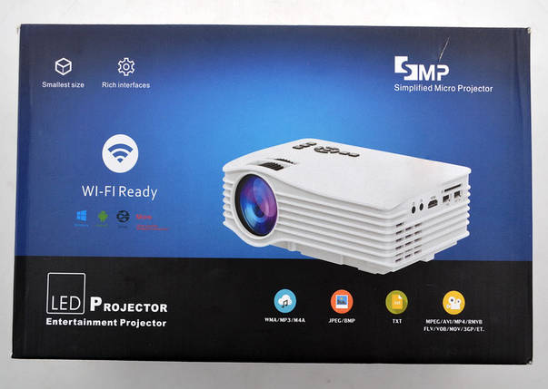 Портативний LED-проєктор з Wi-Fi Unic UC36+ 150 Люмен бездротове під'єднання, фото 3