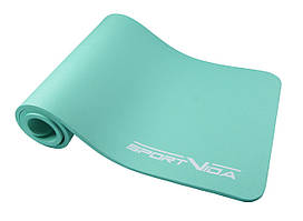 Килимок (мат) спортивний SportVida NBR 180 x 60 x 1.5 см для йоги та фітнесу SV-HK0074 Mint