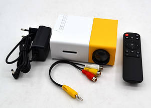 Мініпроєктор портативний мультимедійний з динаміком Led Projector YG300, фото 5