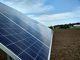 СЕС 30 кВт під "зелений тариф" (наземний каркас зі змінним кутом)