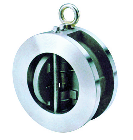 Клапан зворотний міжфланцевий двостулковий з неіржавкої сталі, фото 2