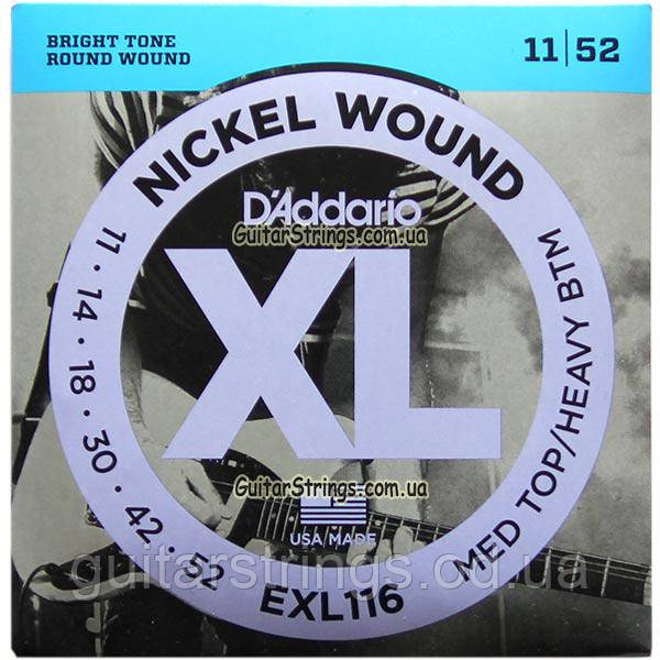 Струни D'Addario EXL116 Nickel Wound 11-52