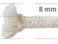 Веревка шнур 8 мм хлопковый хлопчатобумажный, от 100 м