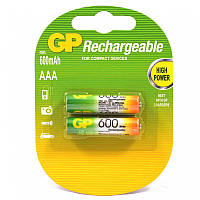 Аккумулятор GP Ni-MH AAA HR03 1.2V 600mAh (1шт.)