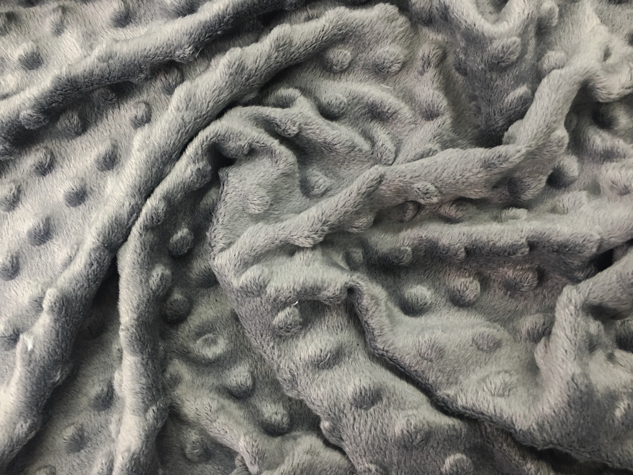 Плюш Minky графітовий 350 г/м2