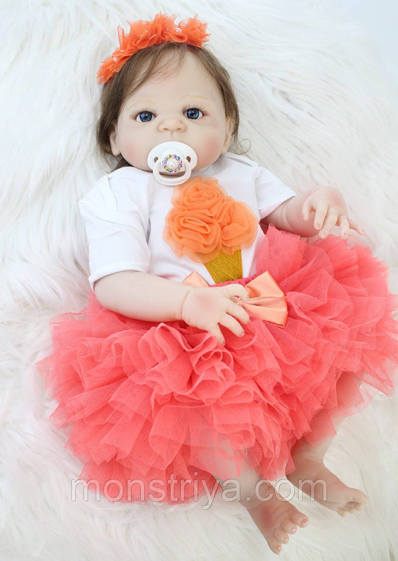 Лялька реборн дівчинка "Маленька красуня" повністю з вініл-силікону/Кукла,пупс reborn , фото 1