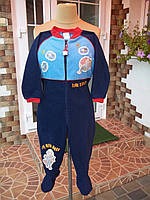 ( 3 - 4 года ) детская пижама кигуруми комбинезон флисовый Б/У