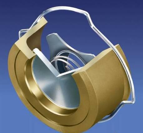 Клапан зворотний міжфланцевий дисковий із неіржавкої сталі