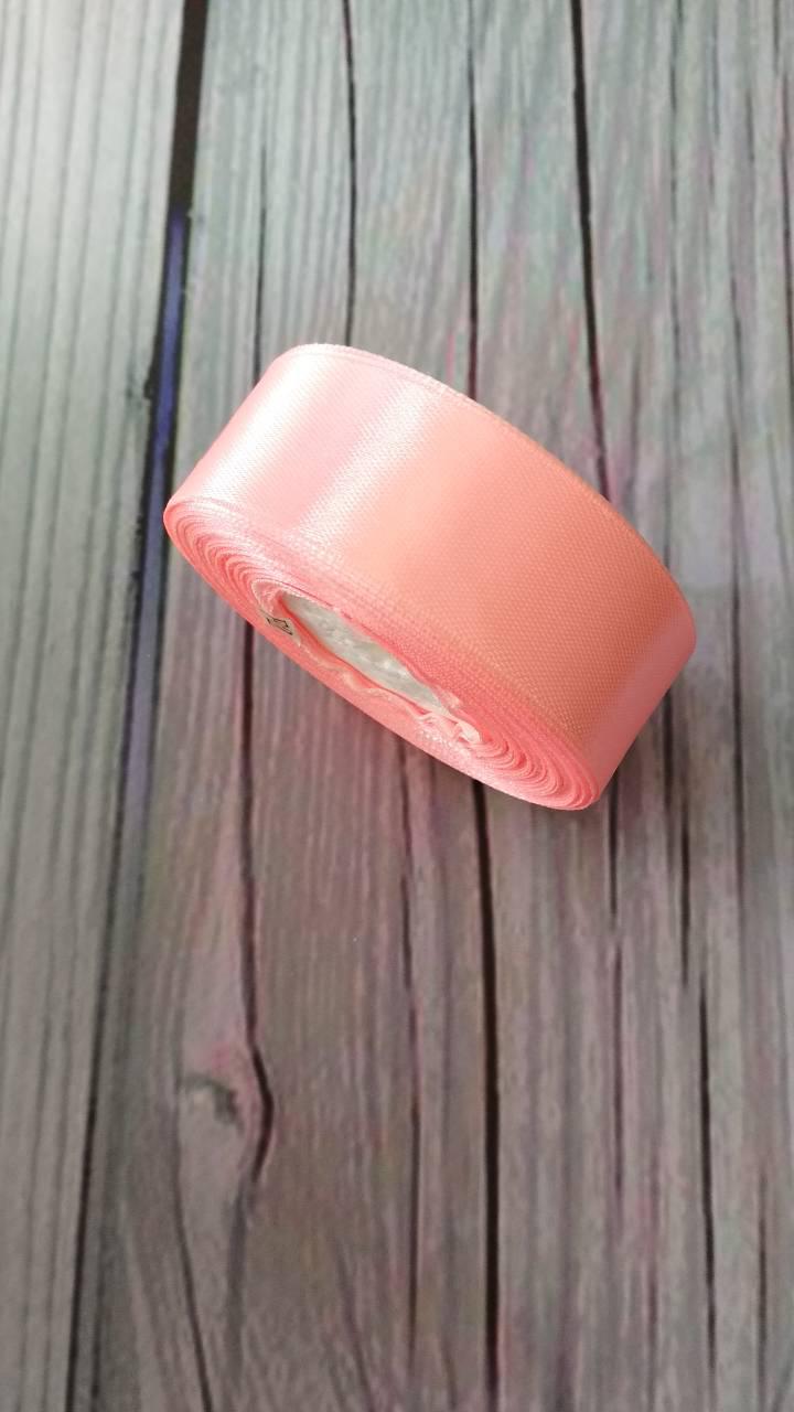 Атласна стрічка 2,5 см Рожева, фото 1