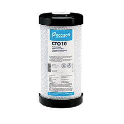 Картридж Ecosoft 4,5"х10" з пресованого активованого вугілля для фільтра ВВ10