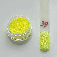 Лимонний глітер для нігтів No39