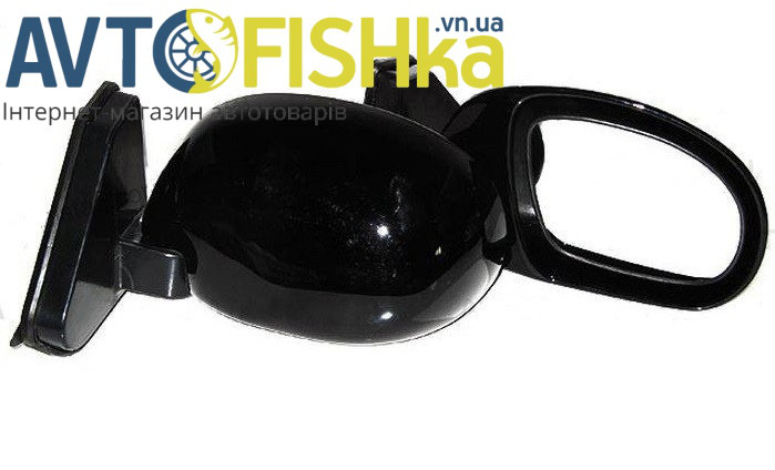 Дзеркало Vitol бічне ЗБ 3252B Black на шарнірі