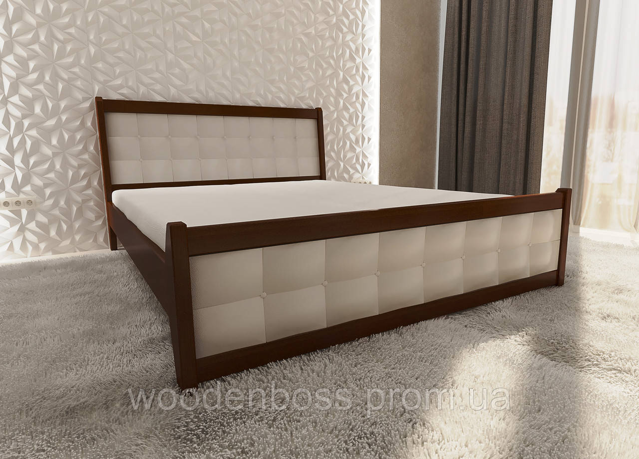 Ліжко полуторне від "Wooden Boss" Глорія Люкс (спальне місце 140х190/200)