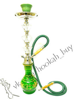 Шикарний зелений кальян на 1 трубку (арт. LHF-57)