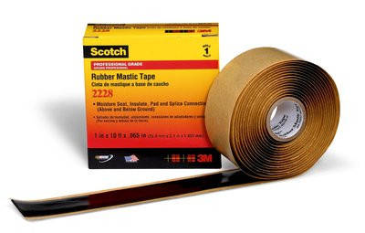 3M Scotch 2228 - гумово-мастична стрічка 50х1,65 мм для ізоляції та захисту від вологи, рулон 3,1 м, фото 2