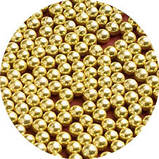 Кульки декоративні,золото 4мм 10г/уп, фото 2