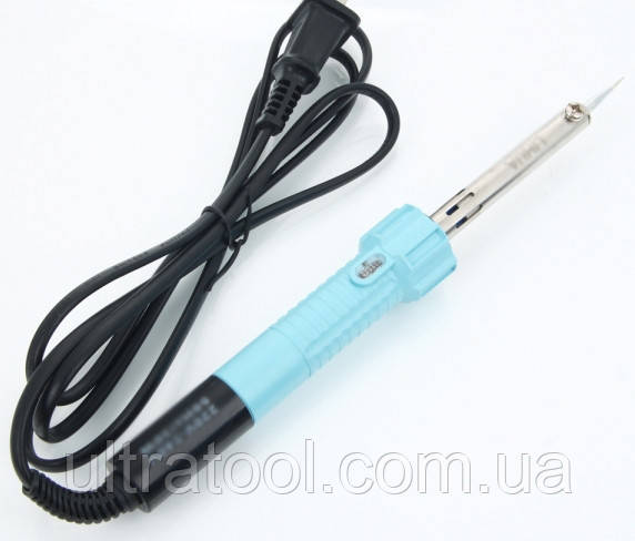 Паяльник 603 40w220v індикатор, блакитна ручка