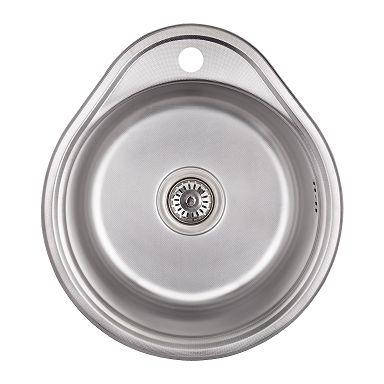 

Мойка круглая врезная 450 * 390 * 160мм 0.6мм WEZER 4843-Satin
