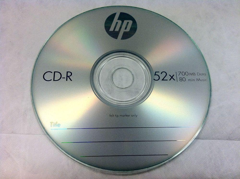 CD-R диски Hewlett-Packard Cake box 10