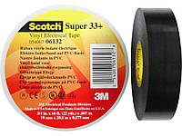 3M Scotch Super 33+ - Ізоляційна стрічка вищого класу 19,0х0,18, рулон 20м, чорний