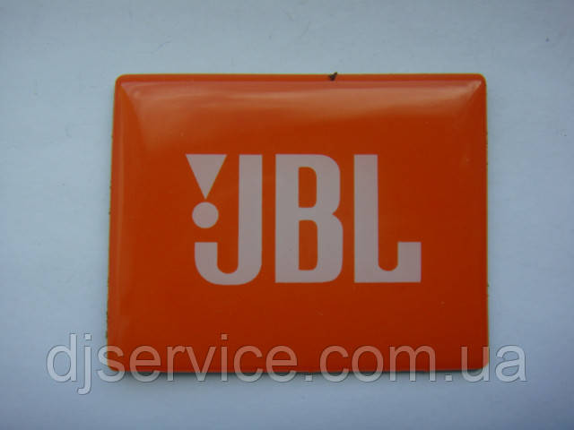 Значок, наклейка, логотип 56x45mm JBL на сітку колонки