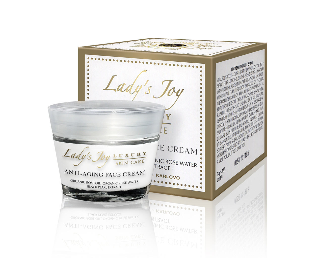 Крем для обличчя проти старіння Lady's Joy Luxury Bulgarian Rose 50 мл