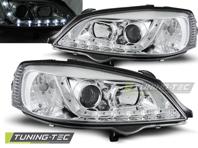Передні фари тюнінг оптика Opel Astra G