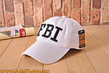 Бейсболка FBI біла кепка ФБР, фото 4