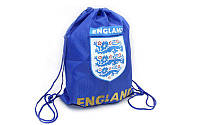  Рюкзак-мішок ENGLAND (PL, р-р 34х43 см, синій)