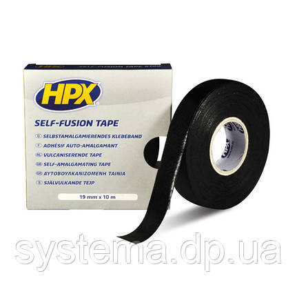 Вулканизирующая ізолента HPX 90°З, 19 мм х 10 м, чорний, фото 1