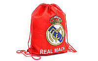  Рюкзак-мішок REAL MADRID (PL, р-р 34х43см, червоний)