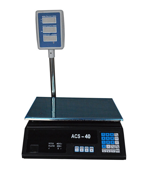 Ваги торговельні ACS BITEK-D1 (40 кг)