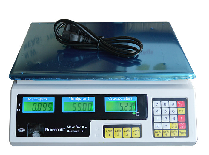 Ваги торговельні Nokasonic white 6V 40 кг