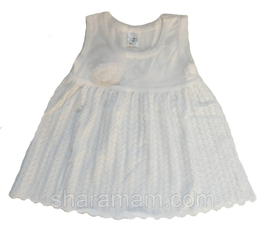 Літня ажурна сукня білого кольору, зріст 98 см