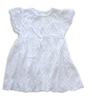 Летнее ажурное платье белого цвета, рост 98 см