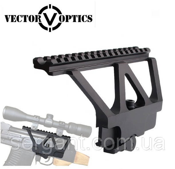 Низькопрофільний швидкоз'ємний бічний кронштейн Vector Optics (Китай) на "ласточкин хвіст" для АК