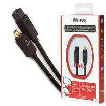 Кабель-перехідник TechLink iWires FireWire 800 Plug — FireWire 400 Mini Plug 2 м, фото 3