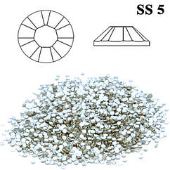 Камені Стрази Diamond Crystal SS 5 Срібло Прозорі, Упаковка 1440 шт, Дизайн Нігтів, Манікюр