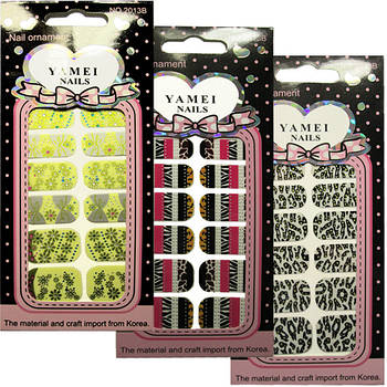 Самоклейки для Нігтів Нігтики Yamei Nails №2013В. Код 1462