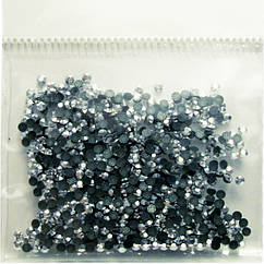 Камені Стрази для Нігтів Акрилові Сріблясті в Наборі, розмір 1,5 мм, Декор Нігтів, Манікюр