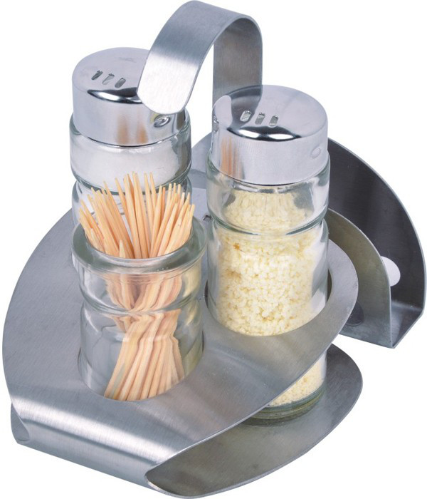 Набір для спецій 5 предметів, спецовницы з нержавіючої сталі, фото 1