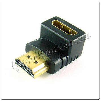 Перехідник HDMI кутовий папа-мама